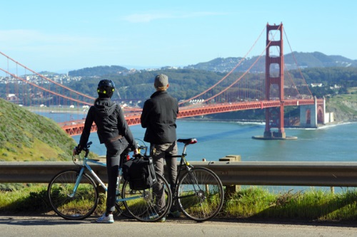 Fietsen over de Golden Gate Bridge